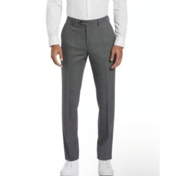New ORIGINAL PENGUIN Men's Gray Osman Flat Front Dress Pants Size 34X34 - Picture 6 of 6
